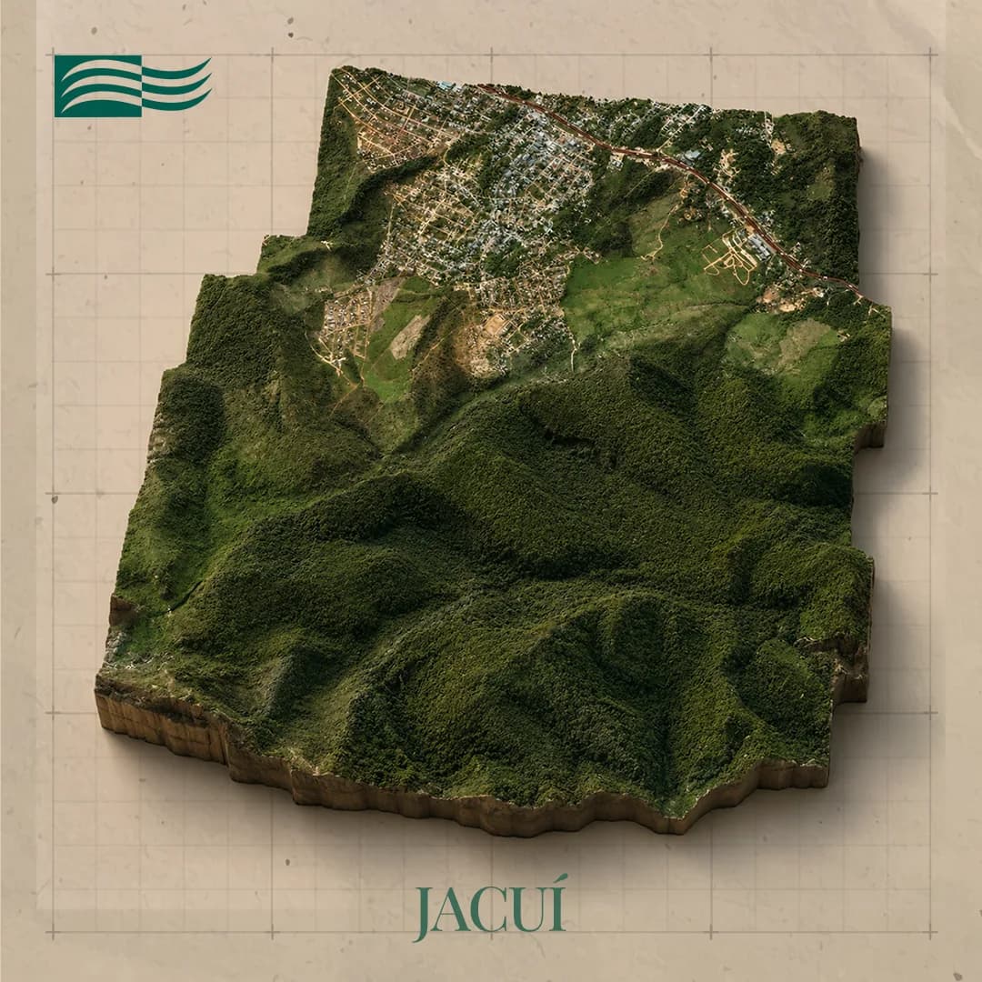 Vista aérea do Projeto Jacuí