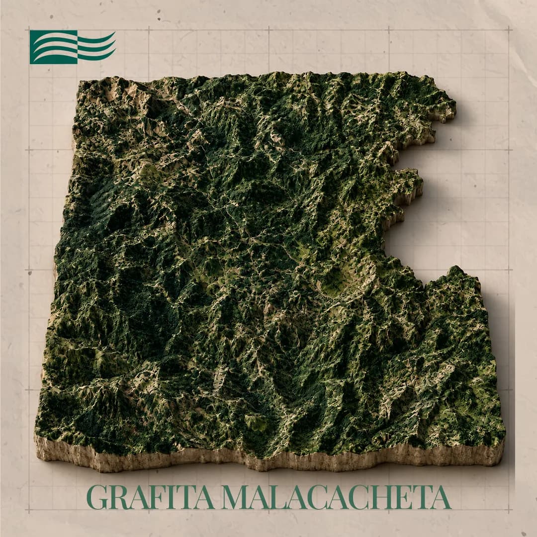 Vista aérea do Projeto Malacacheta Grafita